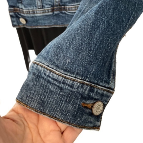 {Old Navy} Classic Blue Jean Jacket Size Small Petite - Picture 11 of 15